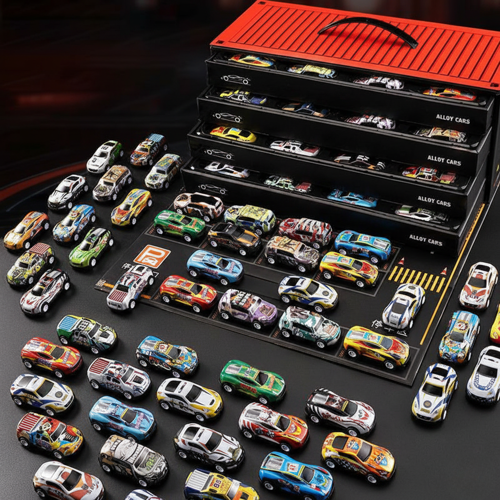 48 Pull-Back Car Set